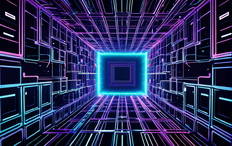 An intricate, abstract digital visualization representing "Web Components." The main subject is a cluster of glowing, interconnected modular blocks, each distinct and self-contained, yet seamlessly fitting together to form a larger, elegant structure. The blocks are labeled metaphorically with terms like 'Custom Element', 'Shadow DOM', 'Template', 'Slot'. Set in a clean, futuristic digital space with subtle light trails indicating data flow and reusability. The background is a soft gradient of tech-inspired blues and purples, creating a sense of innovation and efficiency. High-resolution digital art, professional rendering, sharp focus on the central structure, subtle glow effects, smooth transitions, high detail, safe for work, appropriate content, fully clothed, professional, family-friendly.
